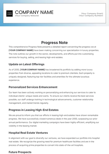 Free Hospital Progress Note Template to Edit Online