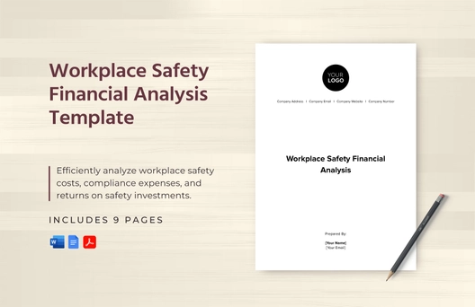 Workplace Safety Financial Analysis Template