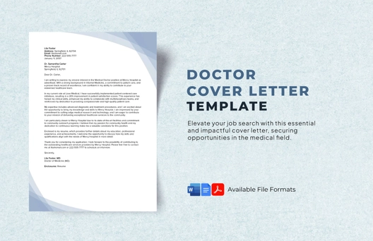 Doctor Cover Letter Template