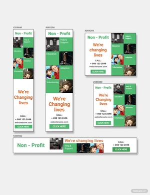 Non-Profit Banner Ads Template
