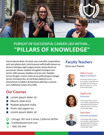 Free Modern Education Flyer Template to Edit Online