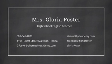 Free English Teacher Business Card Template to Edit Online Free English Teacher Business Card Template to Edit Online