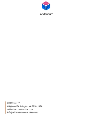 Free Construction Company Letterhead Template to Edit Online