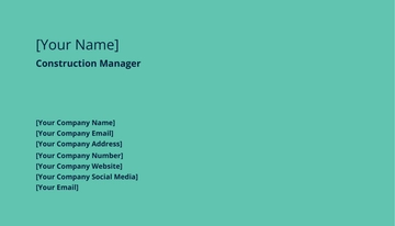 Free Construction and Maintenance Business Card Template to Edit Online