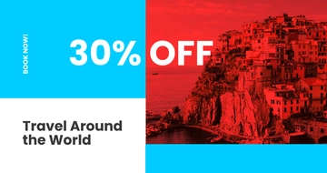 Free Travel Offer LinkedIn Blog Post Template to Edit Online