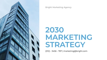 Free Marketing Presentation Template to Edit Online