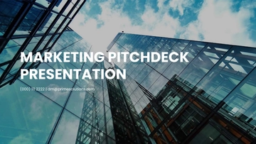 Free Marketing Pitch Deck Presentation Template to Edit Online