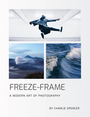 Free Photography Book Cover Template to Edit Online