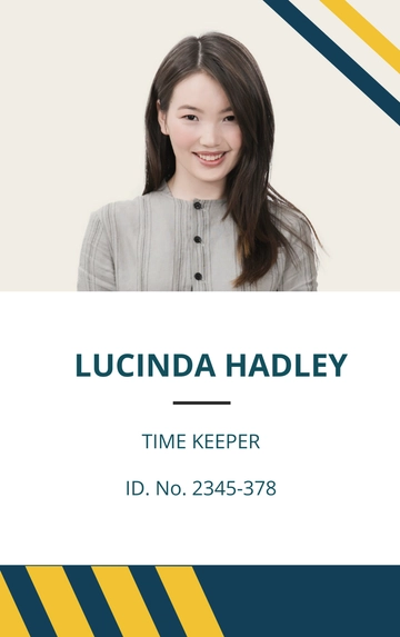 Free Sample Construction ID Card Template to Edit Online