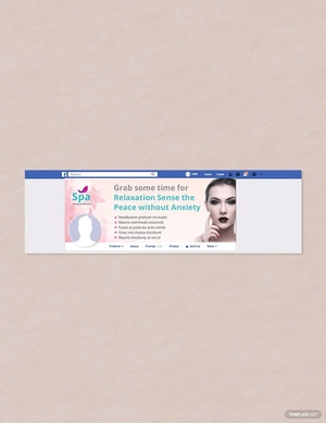 Spa Facebook Cover Page Template