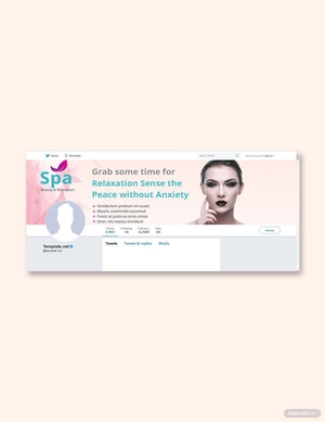 Spa Twitter Cover Template