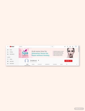 Spa YouTube Template