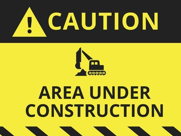 Free Under Construction Sign Template to Edit Online