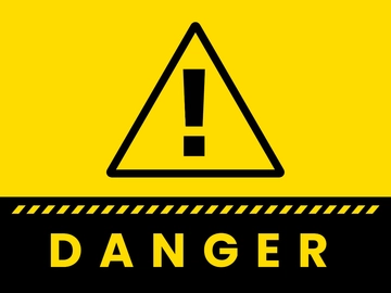 Free Danger Sign Template to Edit Online