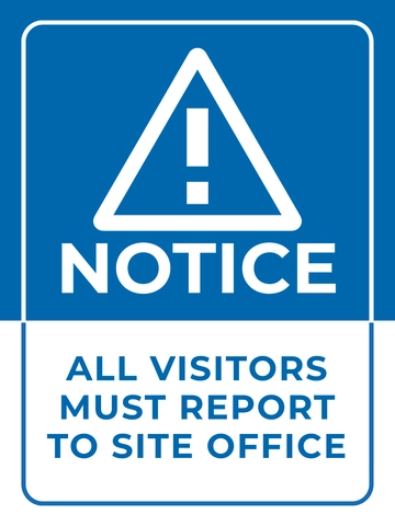 Free Site Office Sign Template to Edit Online