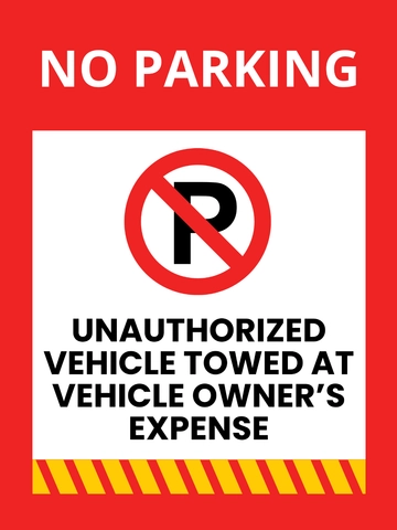Free Construction Site Parking Sign Template to Edit Online