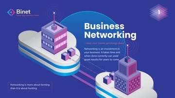 Free Business Networking Presentation Template to Edit Online