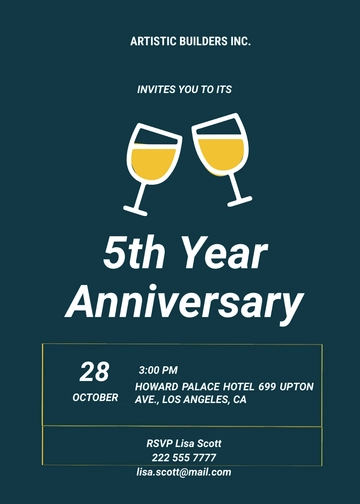 Free Simple Construction Invitation Template to Edit Online