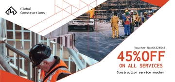Free Construction Company Voucher Template to Edit Online