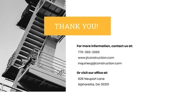 Free Construction Year End Financial Report Presentation Template to Edit Online