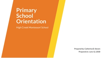 Free Primary School Presentation Template to Edit Online