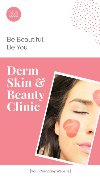 Free Skin Beauty clinic Instagram Story Template to Edit Online