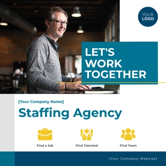Free Staffing Agency Instagram Post Template to Edit Online Free Staffing Agency Instagram Post Template to Edit Online