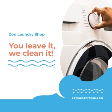 Free Laundry Instagram Post Template to Edit Online