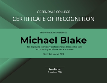 Free Leadership Academic Certificate Template to Edit Online