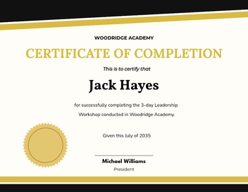 Free Educational Leadership Certification Template to Edit Online