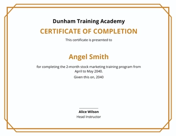 Free Stock Certificate Template to Edit Online
