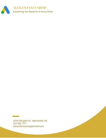 Free Elegant Small Business Letterhead Template to Edit Online