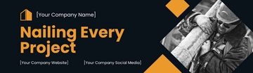 Free Construction Business Billboard Template to Edit Online