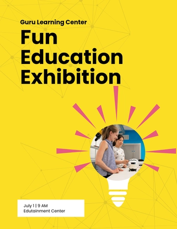 Free Education Exhibition Flyer Template to Edit Online | Template.net