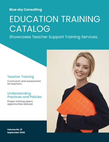 Free Education Training Catalog Template to Edit Online