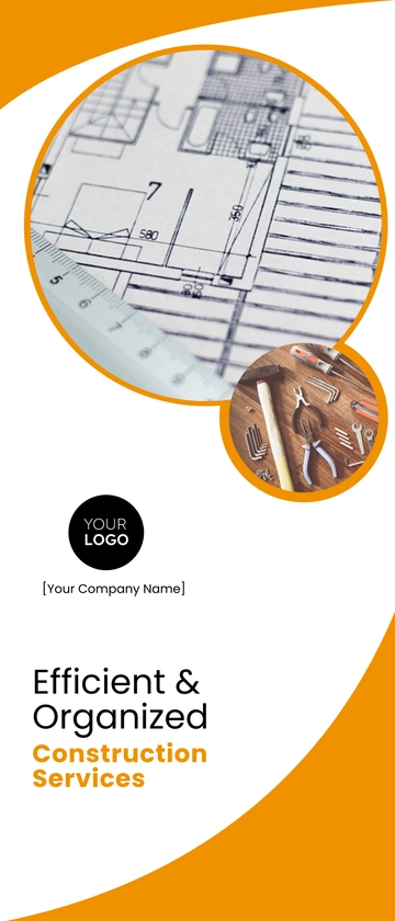 Free Sample Construction Roll Up Banner Template to Edit Online