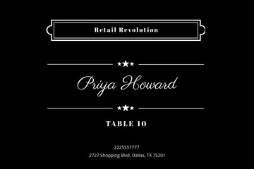 Free Table Card Template to Edit Online