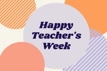 Free Creative Teacher Appreciation Card Template to Edit Online