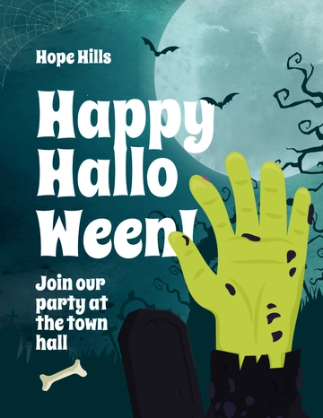 Free Happy Halloween Flyer Template to Edit Online