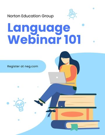 Free Education Webinar Flyer Template to Edit Online