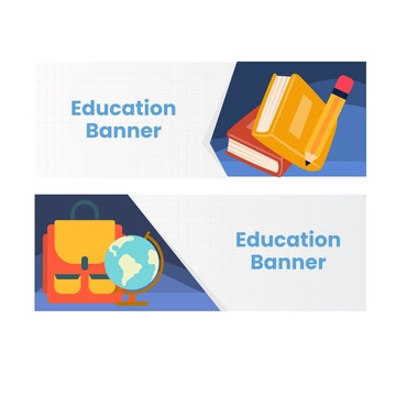 Free Education Banner Vector Template to Edit Online