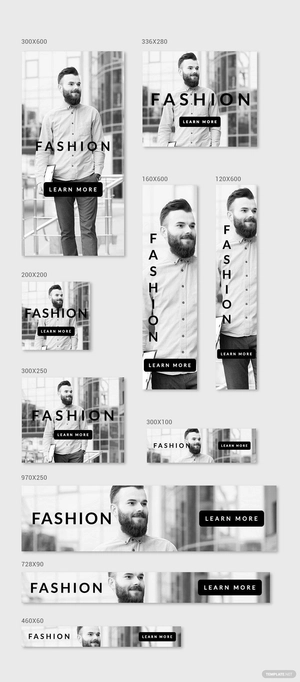 Men Fashion Ad Banner Template