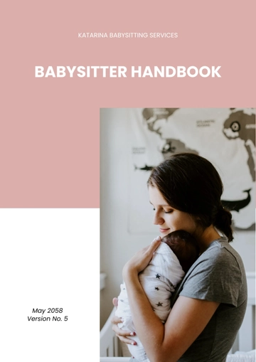 Free Babysitter Handbook Template to Edit Online