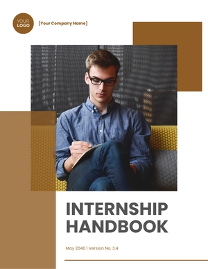 Free Internship Handbook Template to Edit Online