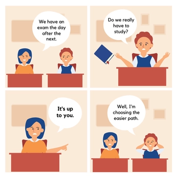 Free Education Comic Strip Template to Edit Online