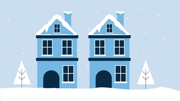 Free Blue Winter Background Template to Edit Online