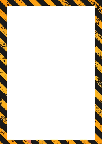 Free Construction Page Border Template to Edit Online