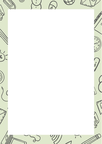 Free Educational Page Border Template to Edit Online
