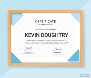 Certificate of Appreciation Template