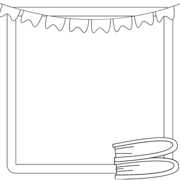 Free Teachers Day Border Drawing Template to Edit Online